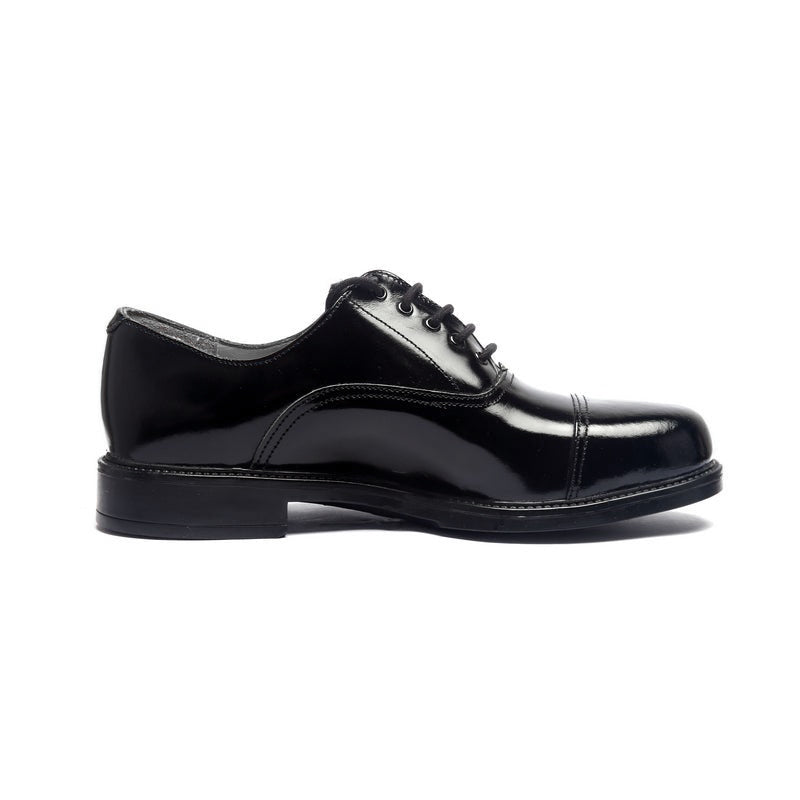 Ace Oxford 1263 Officer Shoes (Shiny) - Black